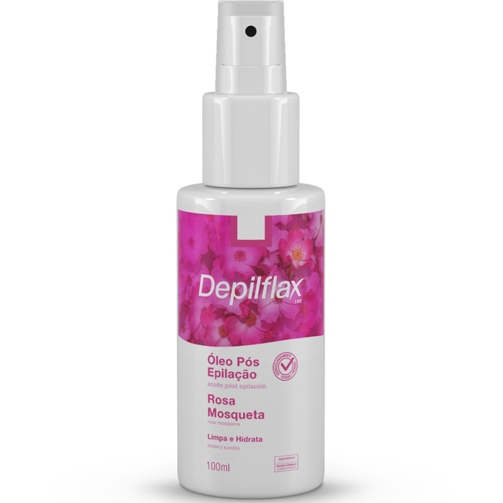 Depilflax Óleo Pós Depilação Corporal Rosa Mosqueta Limpeza Hidratação 100ml
