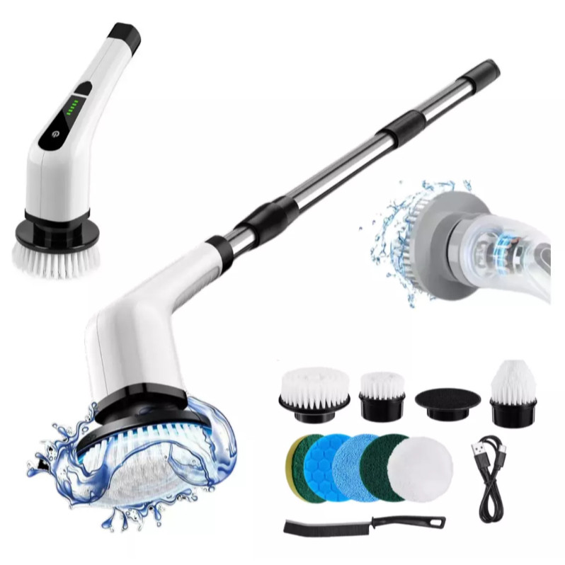 Esfregão Elétrico 9 Em 1 Sem fio Escova De Limpeza Pesada Multiuso