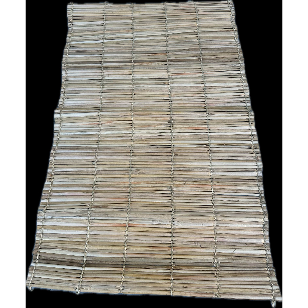 Esteira de Palha Taboa Natural Aprox. 176x1m Praia Camping Decoração Versátil