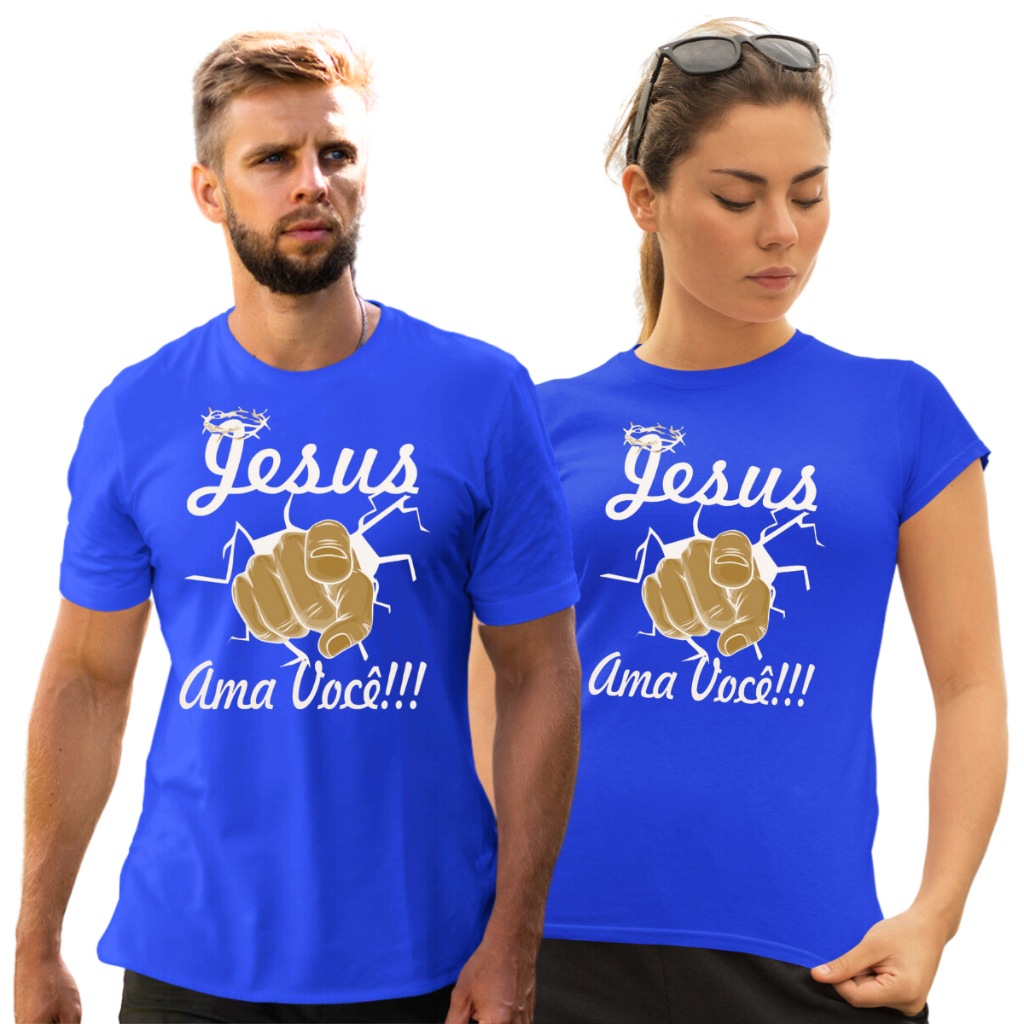 Kit 2 Camisas Casais Conjunto Mozão Camisetas Evangélicas Lançamento C117