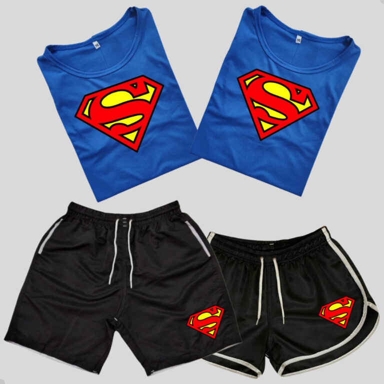 Conjunto Shorts para Casais + Kit 2 Camisetas Casa
