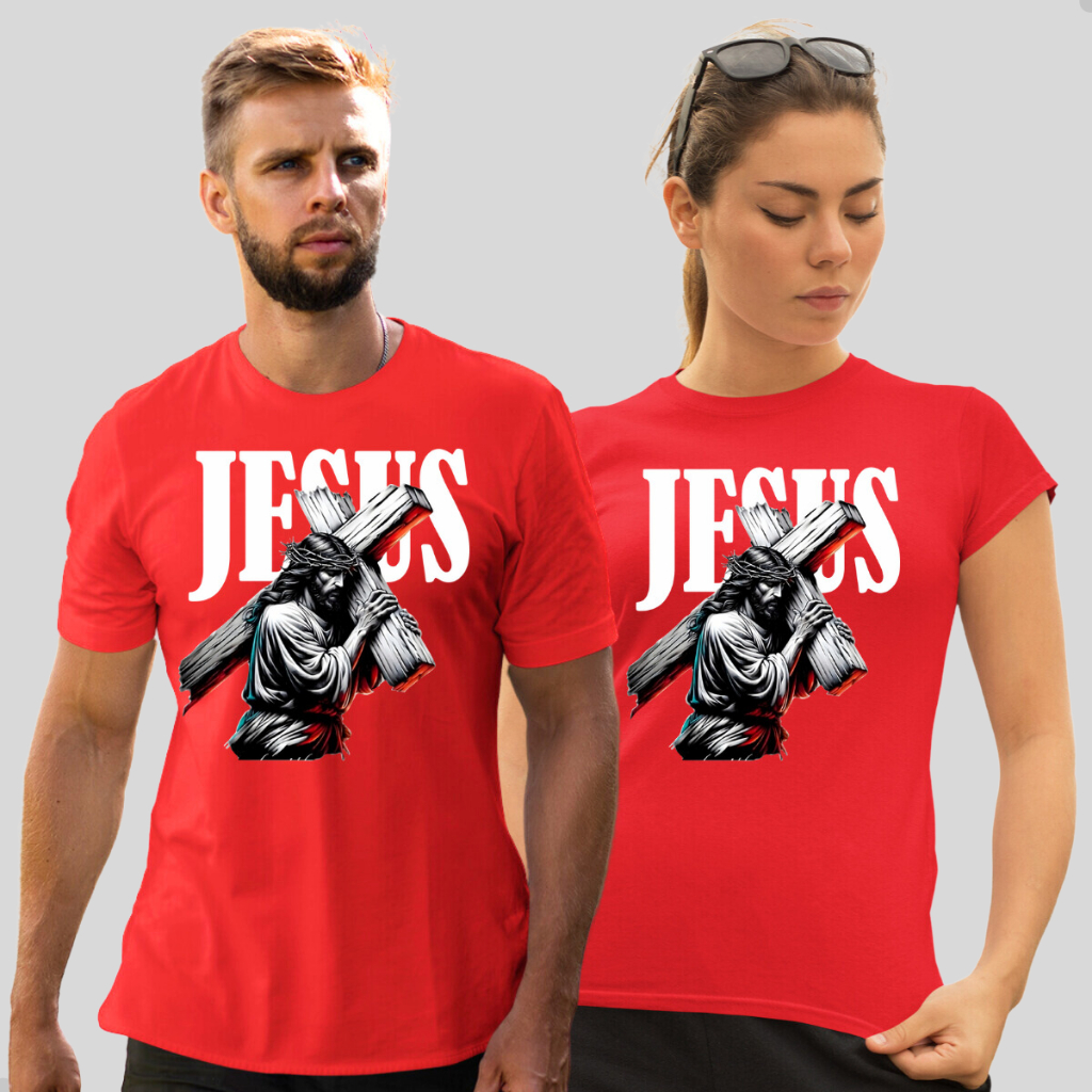 Kit 2 Camisetas Catolicas de Casais Conjunto Blusas Evangelicas C122