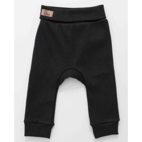 Calça Bebê Culote Algodão Preto Rn ao GG 6609-C