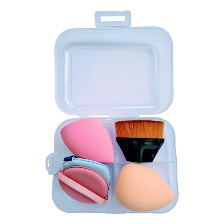 Kit Esponjas Coxinha e Selagem + Pincel Hexagonal 