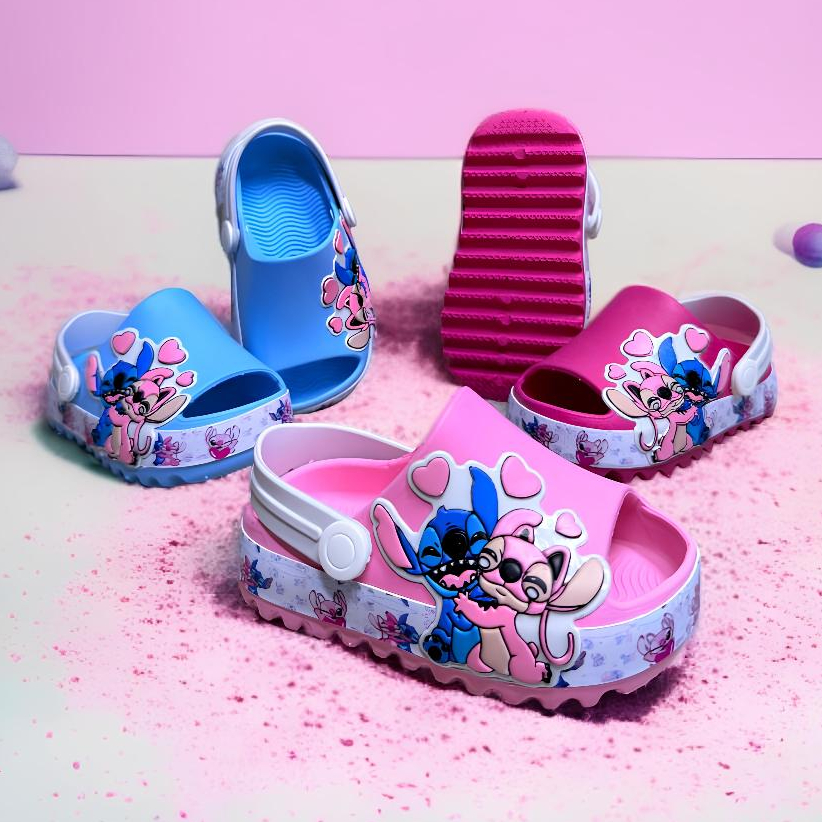 Sandália Babuche Stitch Bebe Baby Lilo e Stitch Macia Confortável Calce Fácil Delicada Lançamento An