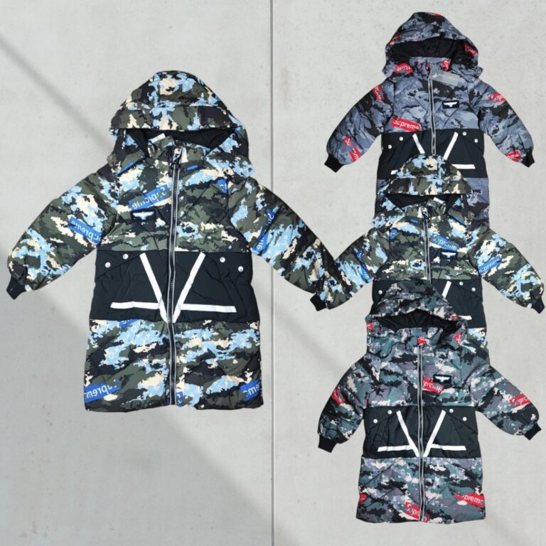 Jaqueta Parka Nylon Camuflada Sup Juvenil Com Capu