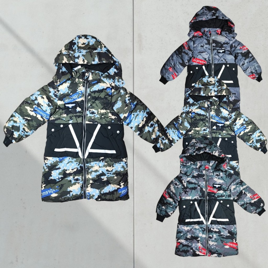 Jaqueta Parka Nylon Camuflada Sup Juvenil Com Capuz E Punho