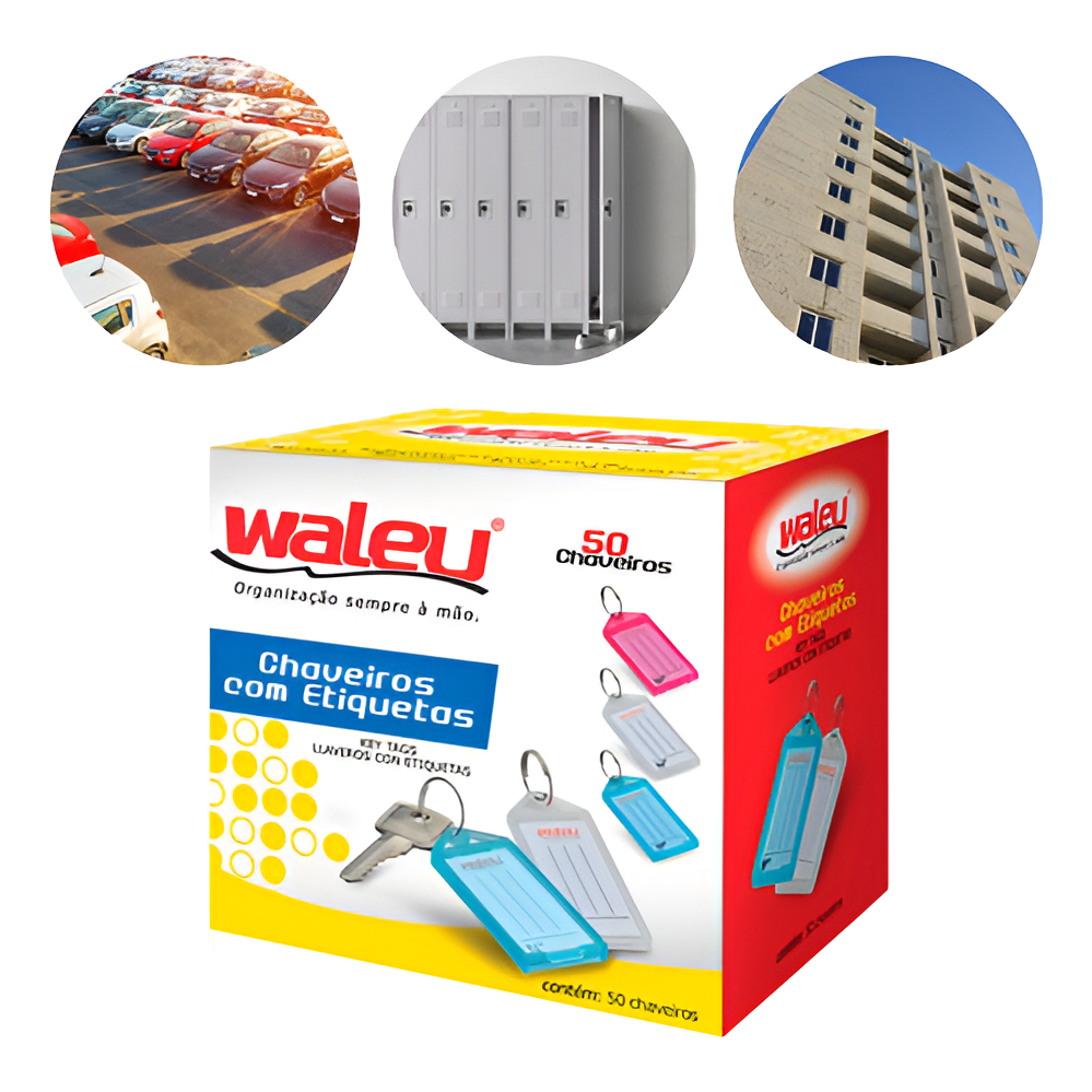 Chaveiro Para Identificação E Organização De Chaves Com Etiqueta