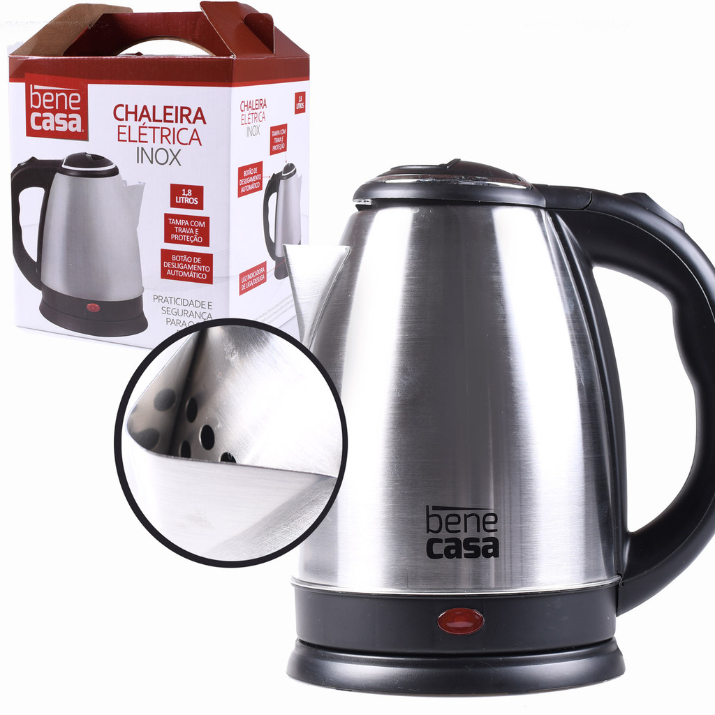 Chaleira Elétrica Bene Casa Inox 1,8L Super Rápido
