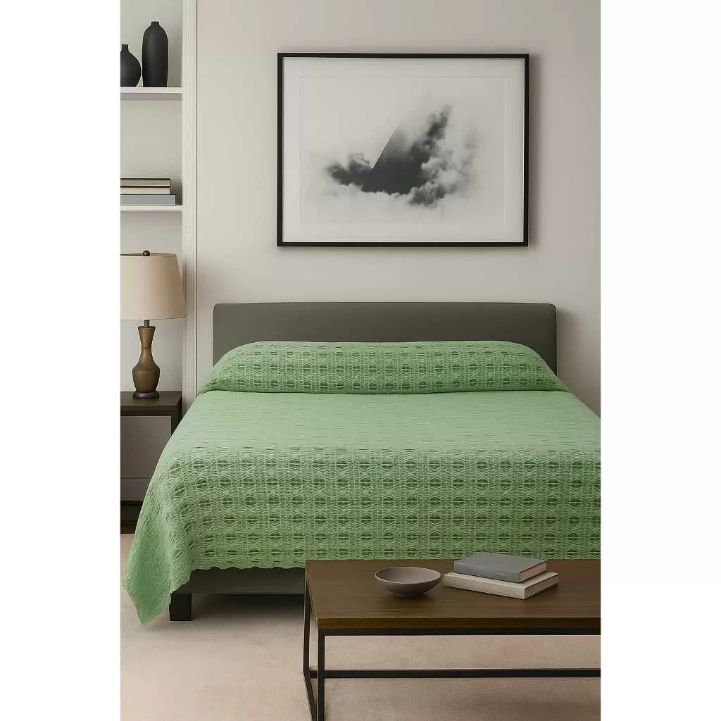 Colcha do Norte Cama Casal 100% Poliéster Renda