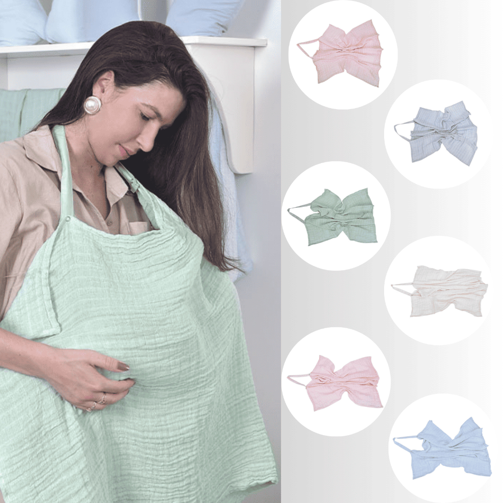 Capa de Amamentação Soft 100% Algodão Minasrey Loupiot Cores | Enxoval Bebê, Presente para Mamãe