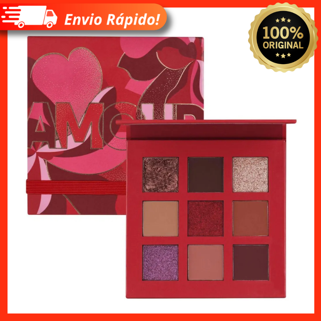 Paleta De Sombras Vult Amour 7,2g – 9 Cores Super Pigmentadas