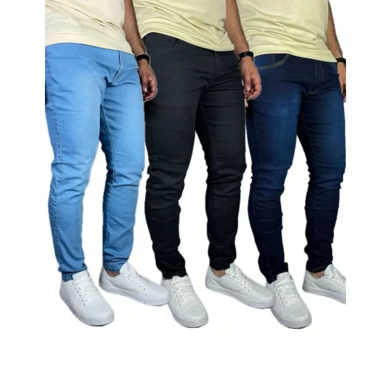 Kit Calça Jeans Básicas Skinny com elastano original NF