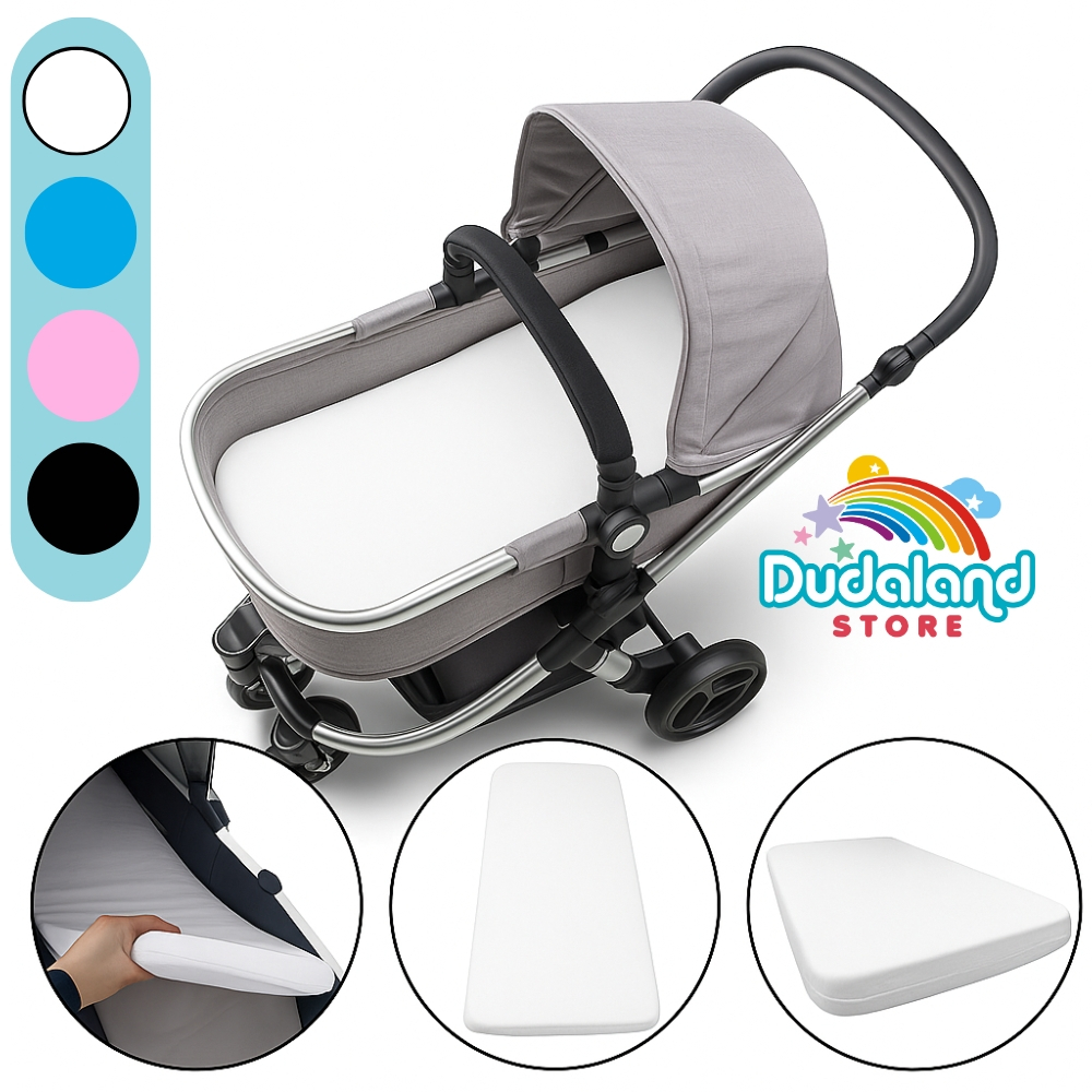 Colchonete Para Carrinho Moises Capa Removível 100% Algodão