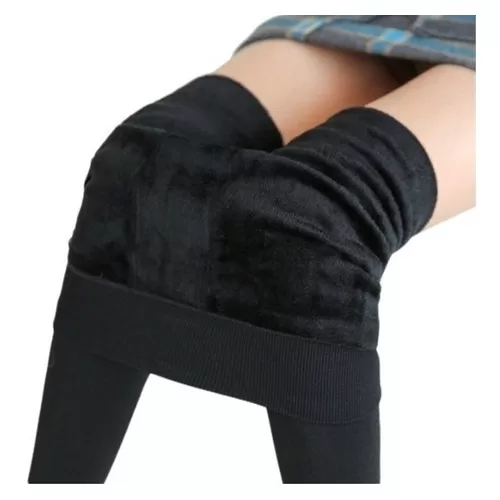 Legging Grossa Forrada Com Pelos Meia Calça Cintu
