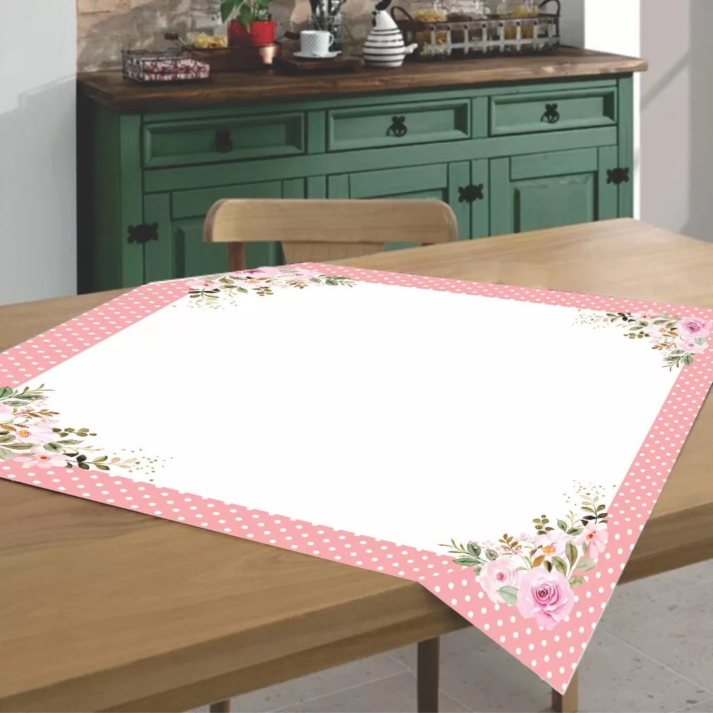 Toalha de chá 70x70cm / Toalha para Geladeira / Toalha para Fogão / Centro de mesa 70x70cm