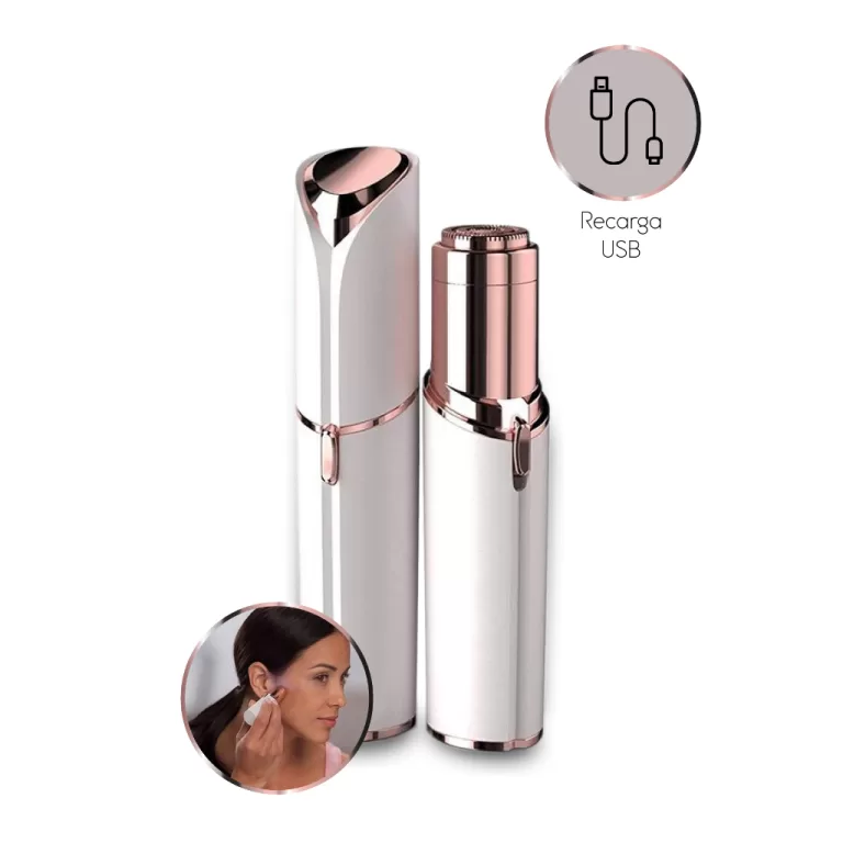 Depilador Elétrico Batom Indolor Portátil Facial