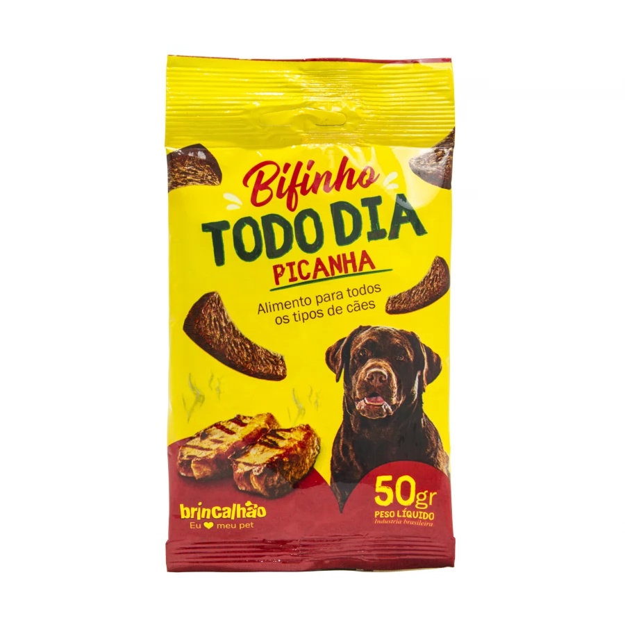 Petisco Adestramento Bifinho Pet Cachorro  Picanha Todo Dia 50g Brincalhão