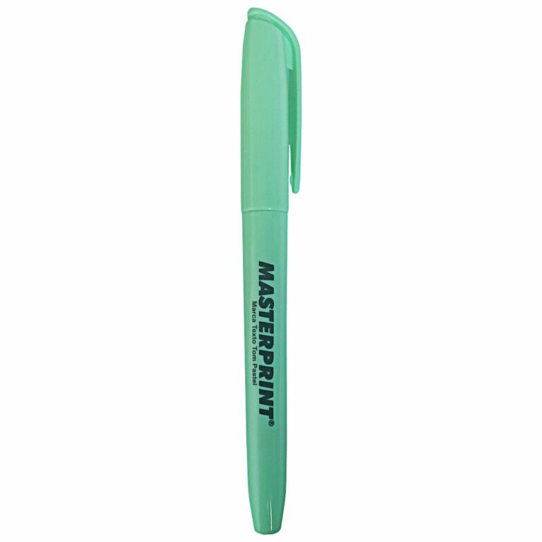 Caneta Marca Texto Verde Tom Pastel Ponta Chanfrad
