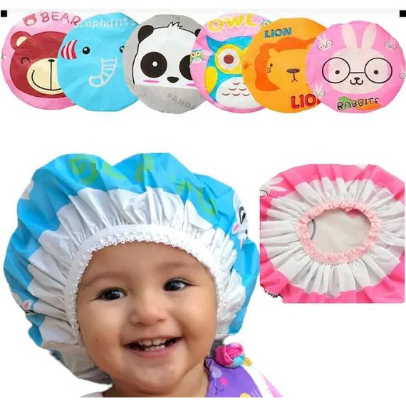 Touca de Banho Impermeável Infantil Estampas Sort