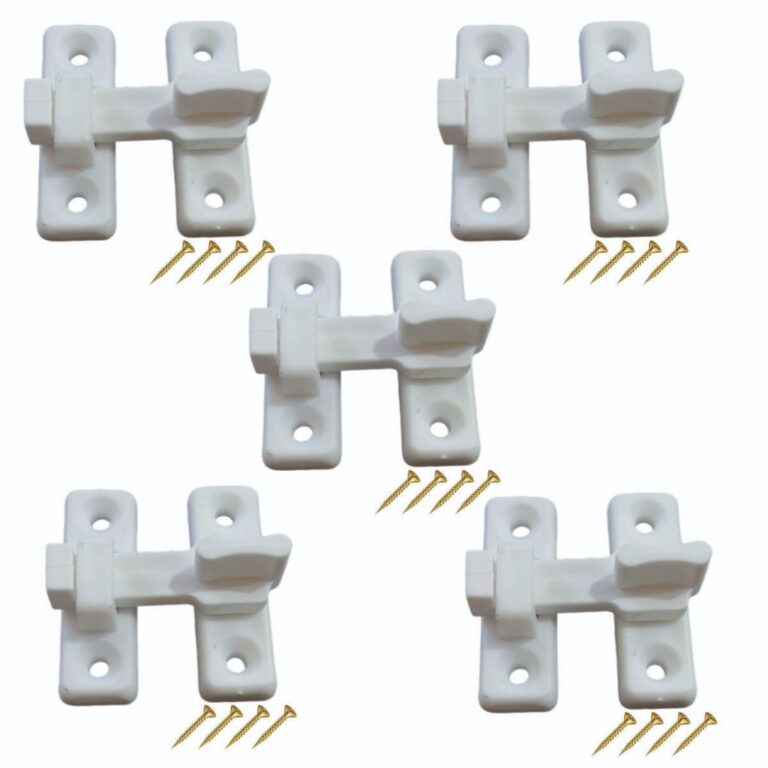 5x Trinco Fecho Tranqueta Plástica P/ Portas Sanf