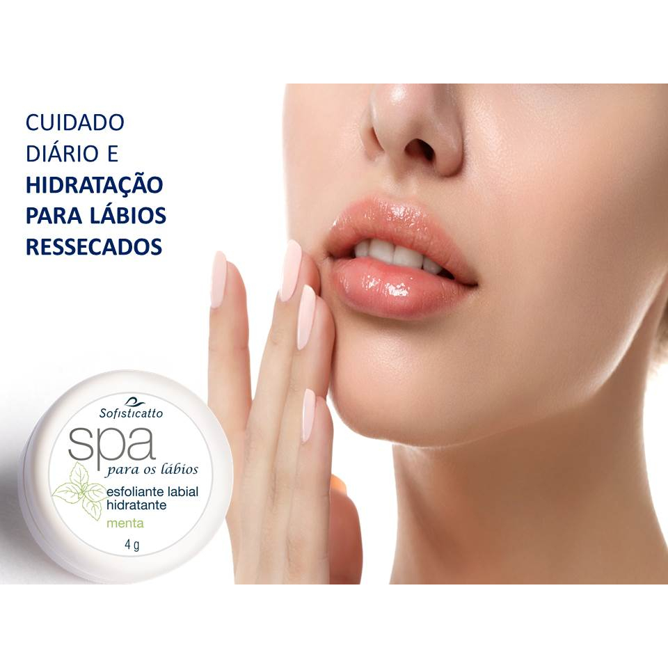 Esfoliante E Hidratante Labial Linha SPA Sofisticatto 4g