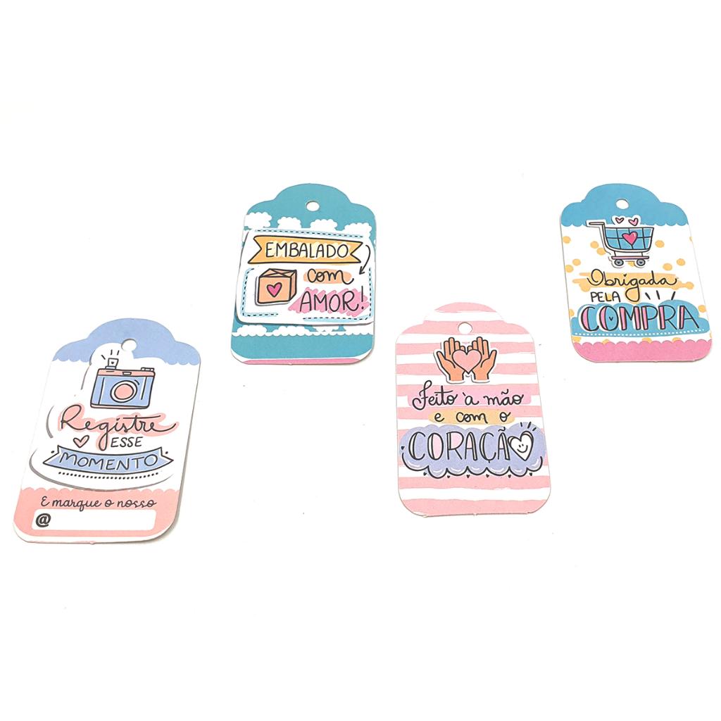 KIT de 20 Tags de Agradecimento Exclusivas para Encantar seus Clientes