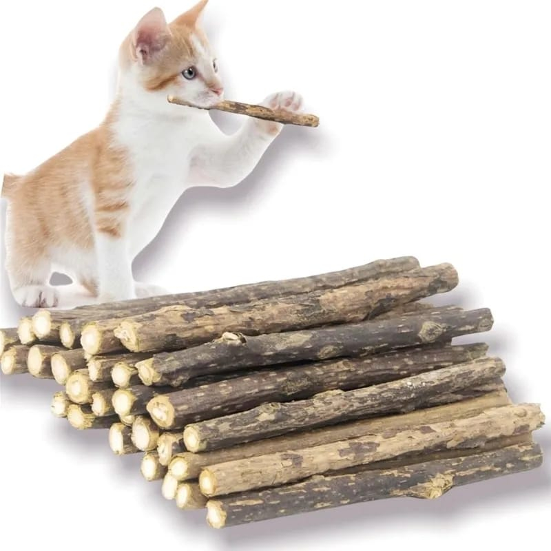 Kit 20 / 15 / 10 / 5 Unidades Matatabi Varas De Catnip Limpa Dentes