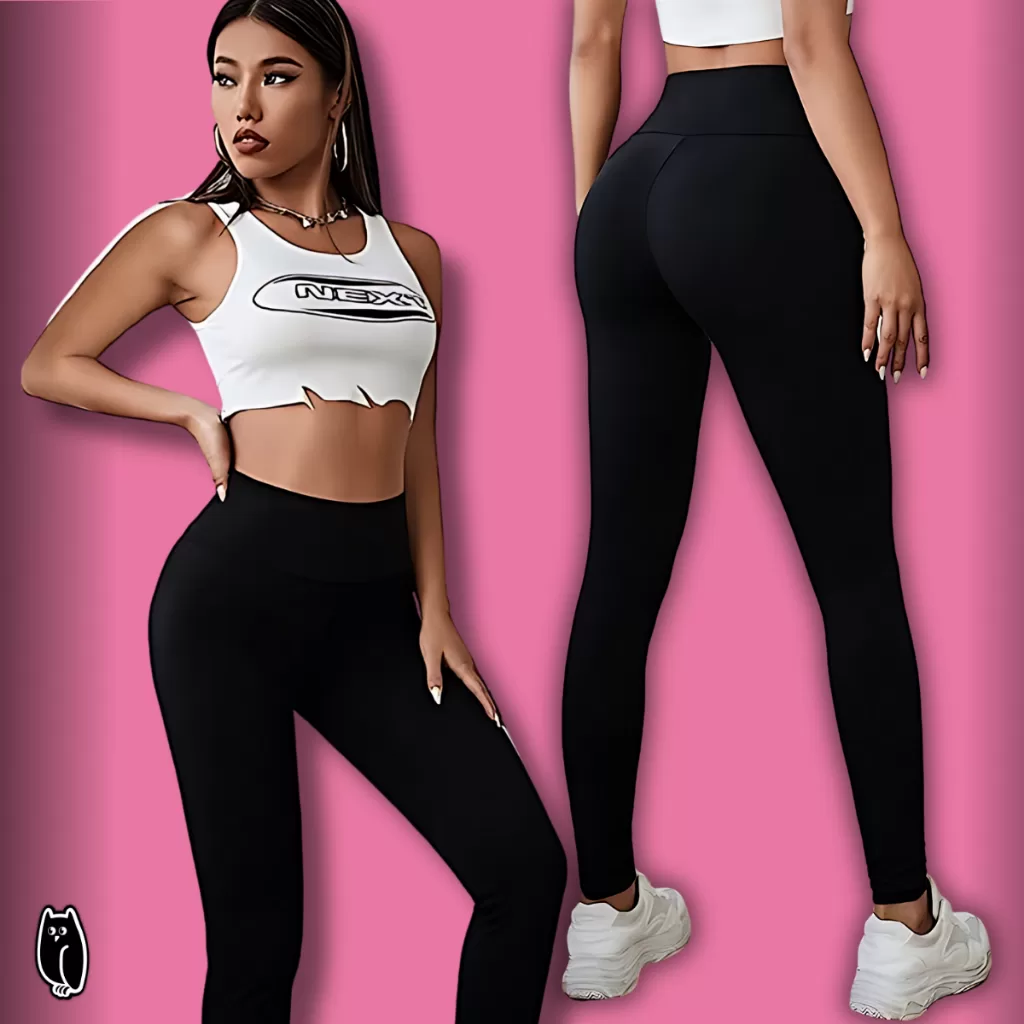 Legging Compressão Cós Alto Modeladora Suplex S Transparência Não Marca Você não vai mais querer com