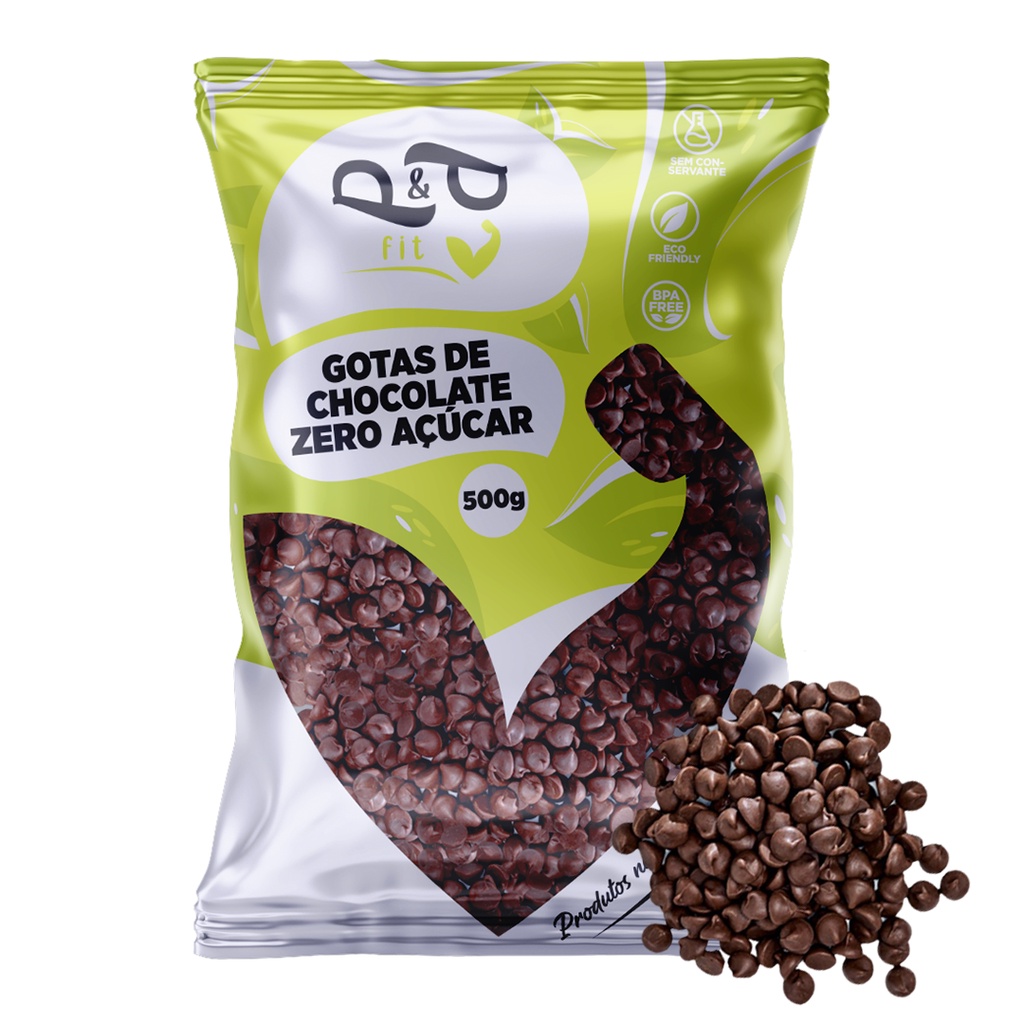 Gotas de Chocolate 70% Zero Açúcar – 500g – PEP