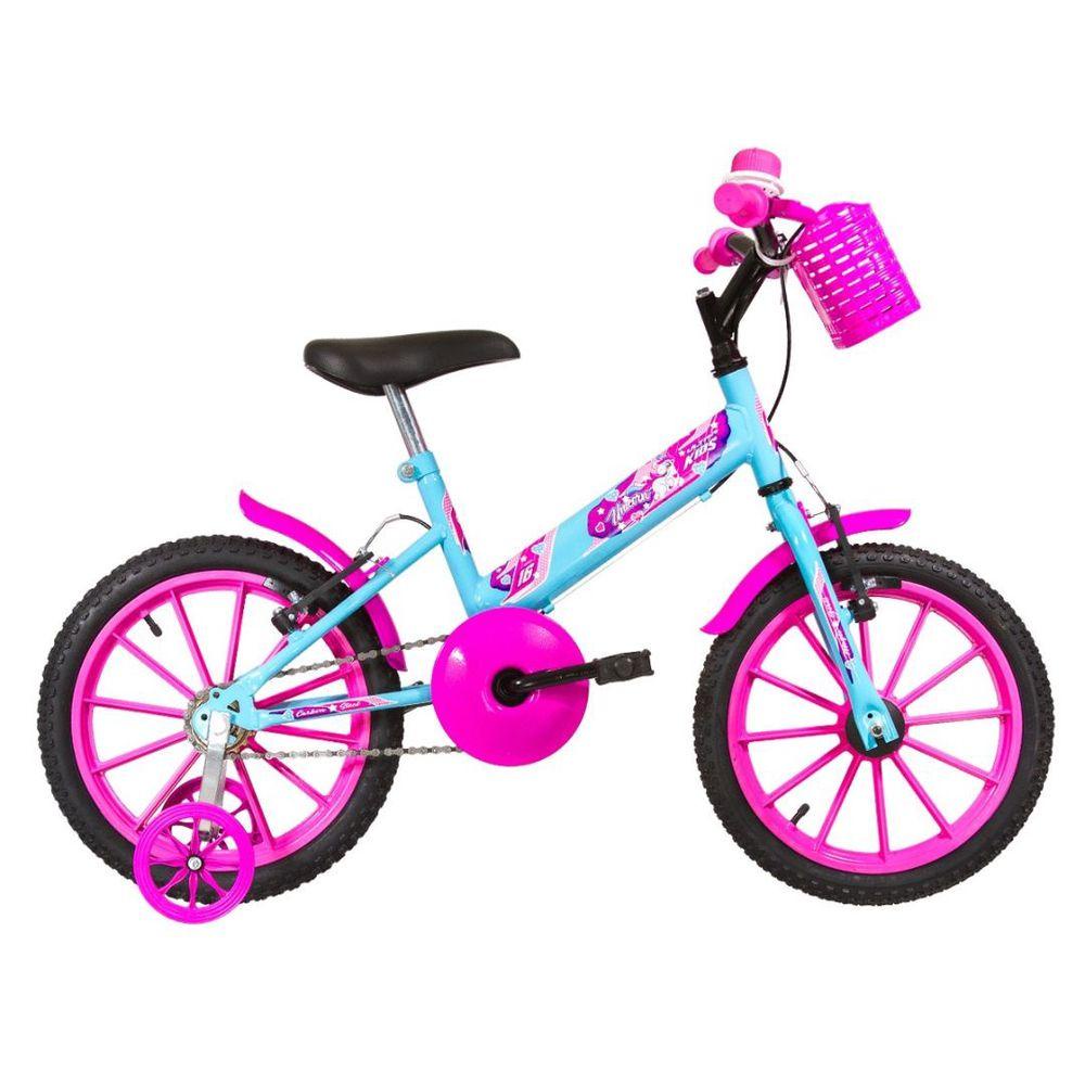 Bicicleta Bicicletinha Infantil Ultra Kids T Aro 16 Azul Bebê E Rosa – Ultrabike