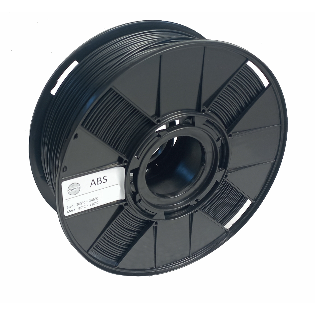 Filamento ABS premium preto Impressora 3d 1,75mm 1.75 mm 1kg Matéria prima virgem de engenharia