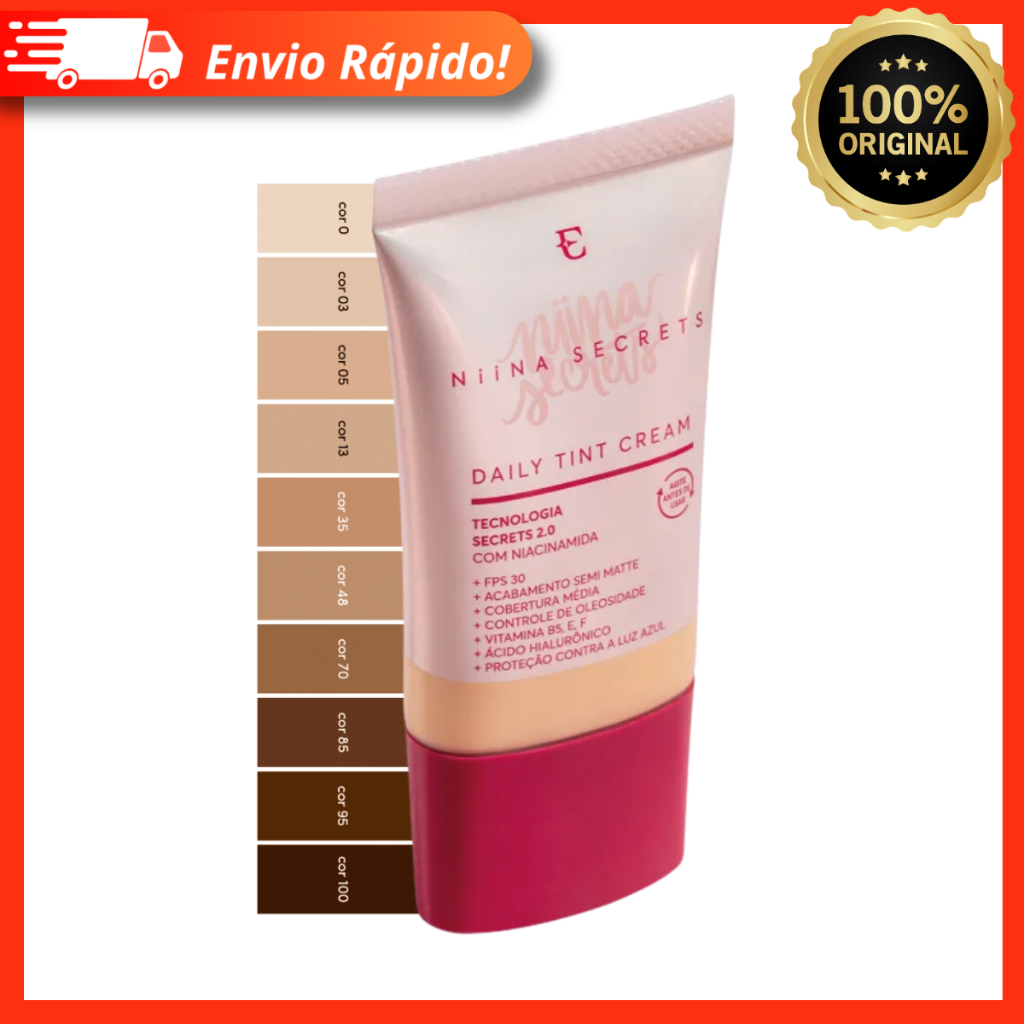 Base Líquida Daily Tint Cream Niina Secrets