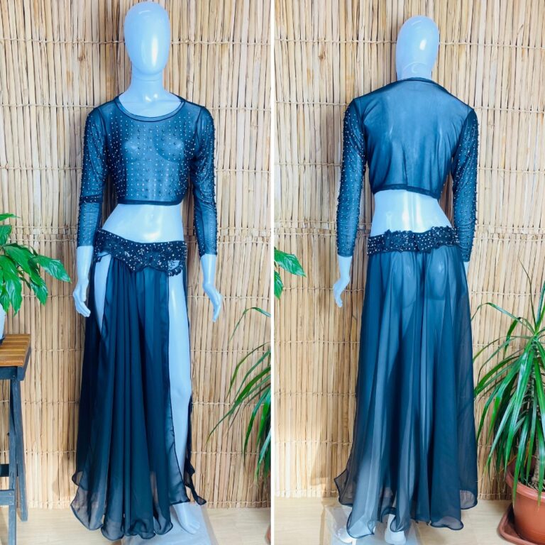 Dança do Ventre Traje Bordado Completo com Croppe