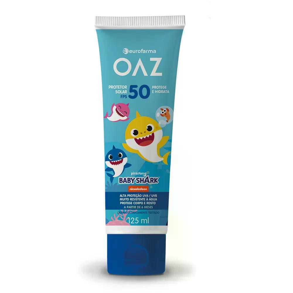 Protetor Solar Oaz Baby Shark Fps50 Infantil 125ml