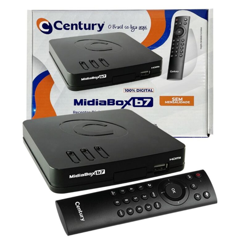 Receptor Conversor Midiabox Century B7 Digital Ful
