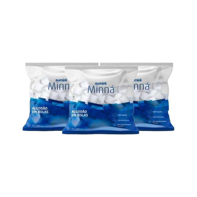 Kit Algodão Minná Bola 50g (3 unidades)