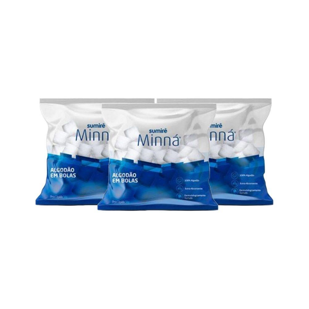 Kit Algodão Minná Bola 50g (3 unidades)