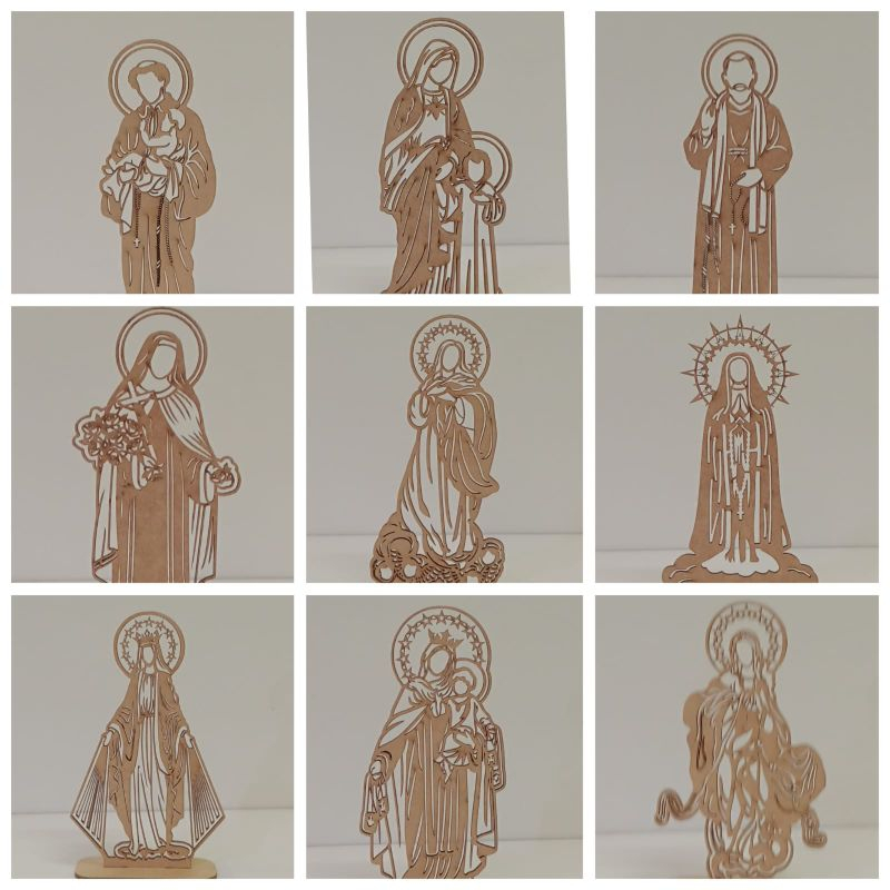 imagens em MDF 15 cm altura na Base