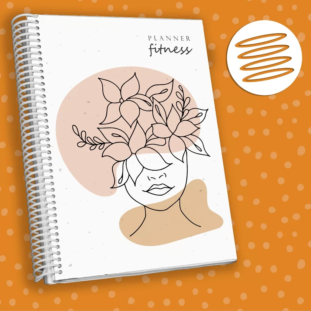 Planner Fitness – Caderno de Planejamento de Saúde Capa Dura Espiral | MP4 | FábriCaderno
