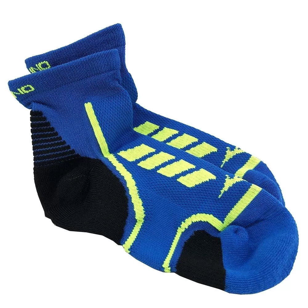 Meia Mizuno Cano Baixo Race Low – Azul e Preto