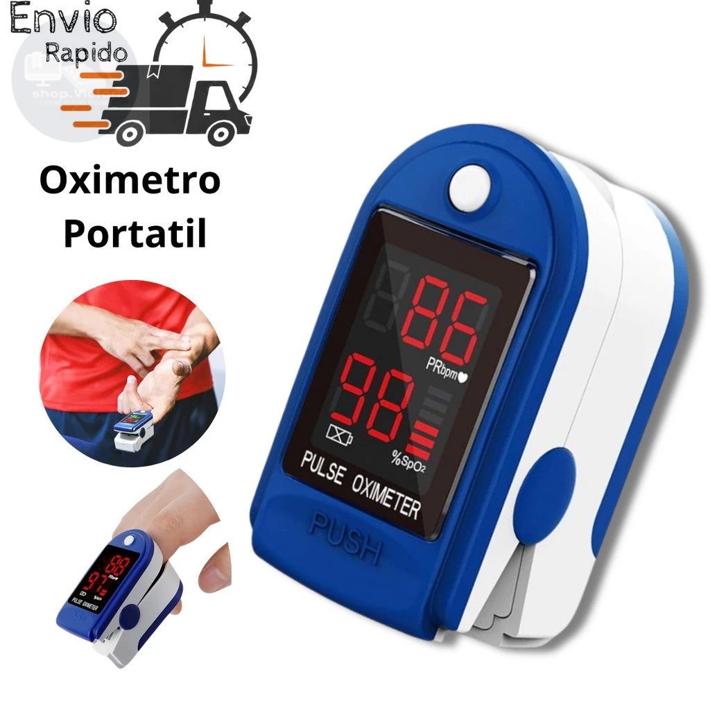 Oximetro de Pulso Digital Medidor de Saturação Oxigênio no Sangue