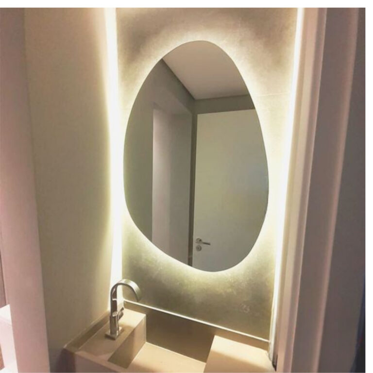 Espelho Pequeno Com Luz Led 30*40 Barato Maquiagem