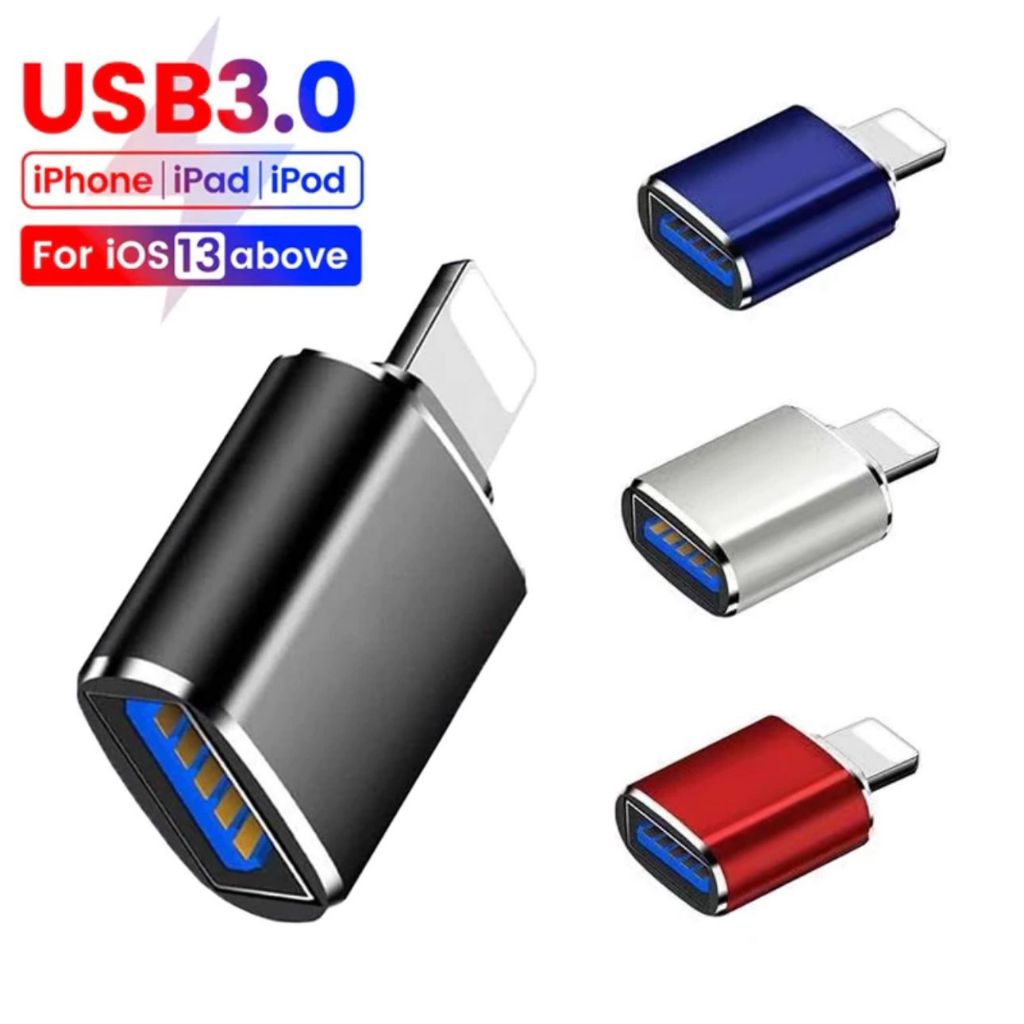 Adaptador USB para Iphone lightning pen drive leitor
