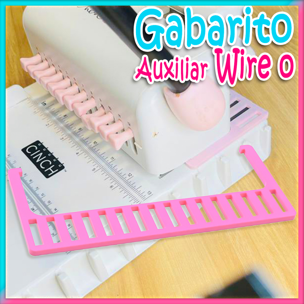 Gabarito de wire-o the cinch auxiliar de fechamento de wire-o furos quadrados ou redondo suporte wir