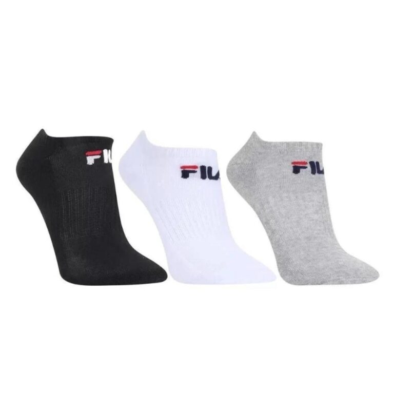 Kit Meia Fila Cano Curto Logo c/ 3 pares – C