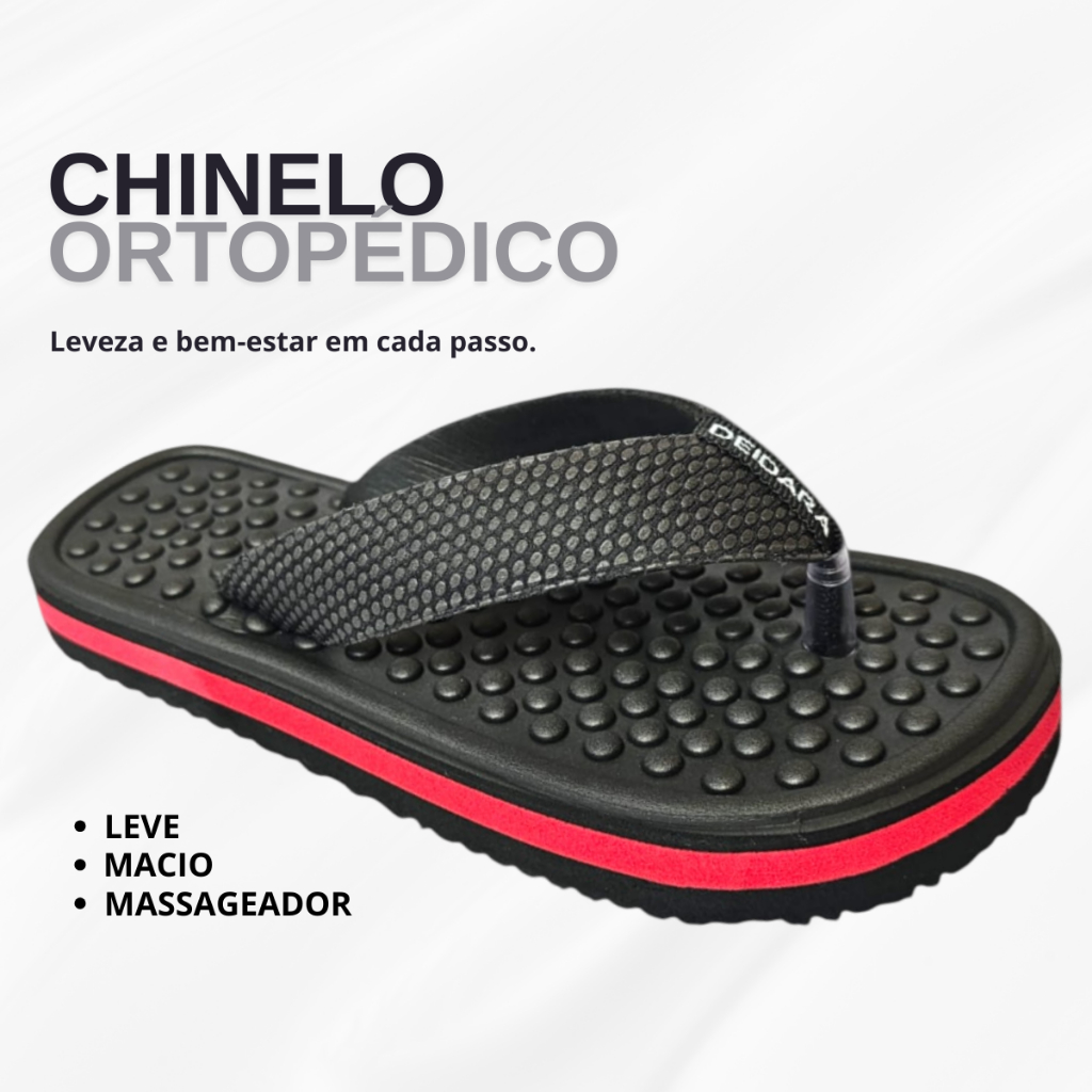Chinelo Ortopédico para Esporão E Fascite Plantar Original