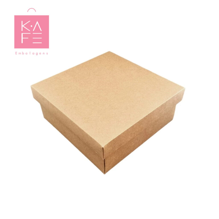 Caixa Presente S15 Kraft (12,5×12,5x4cm) 10 u