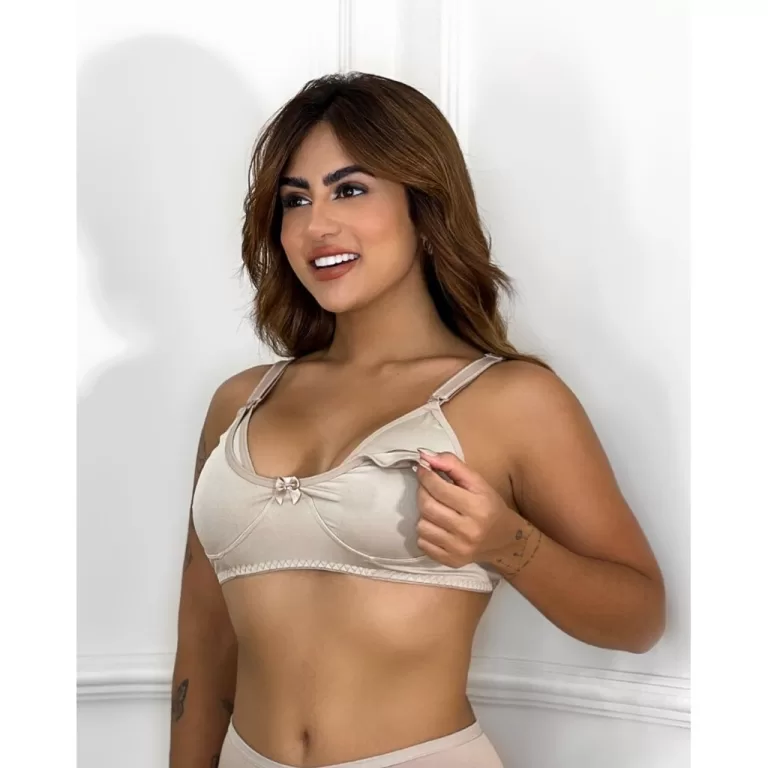 Sutiã Amamentação Reforçado Sem Bojo Lingerie 