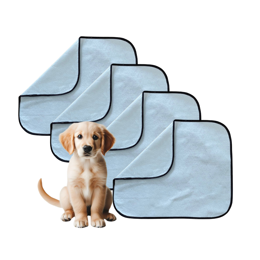 Kit 4 Tapete Higiênico Lavável Para Cães Pet Xixi Cachorro Grande 80×60